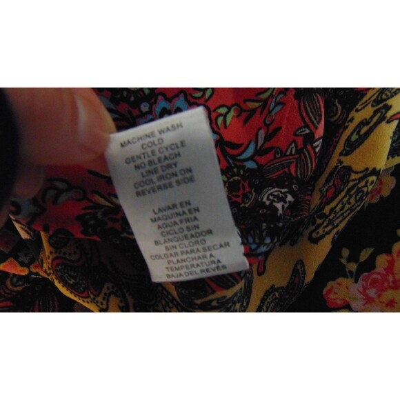 Vintage Y2K Wishful Park Tunic Top XL Popover Hippie Boho Floral Roll Tab - Picture 8 of 8